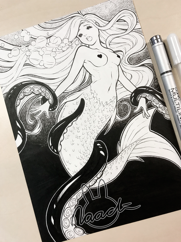 Inktober Little Mermaid Inktober Little Mermaid